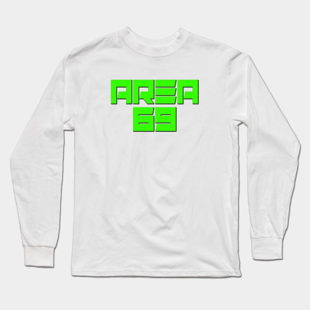 Area 69 Alien Long Sleeve T-Shirt by GreenGuyTeesStore